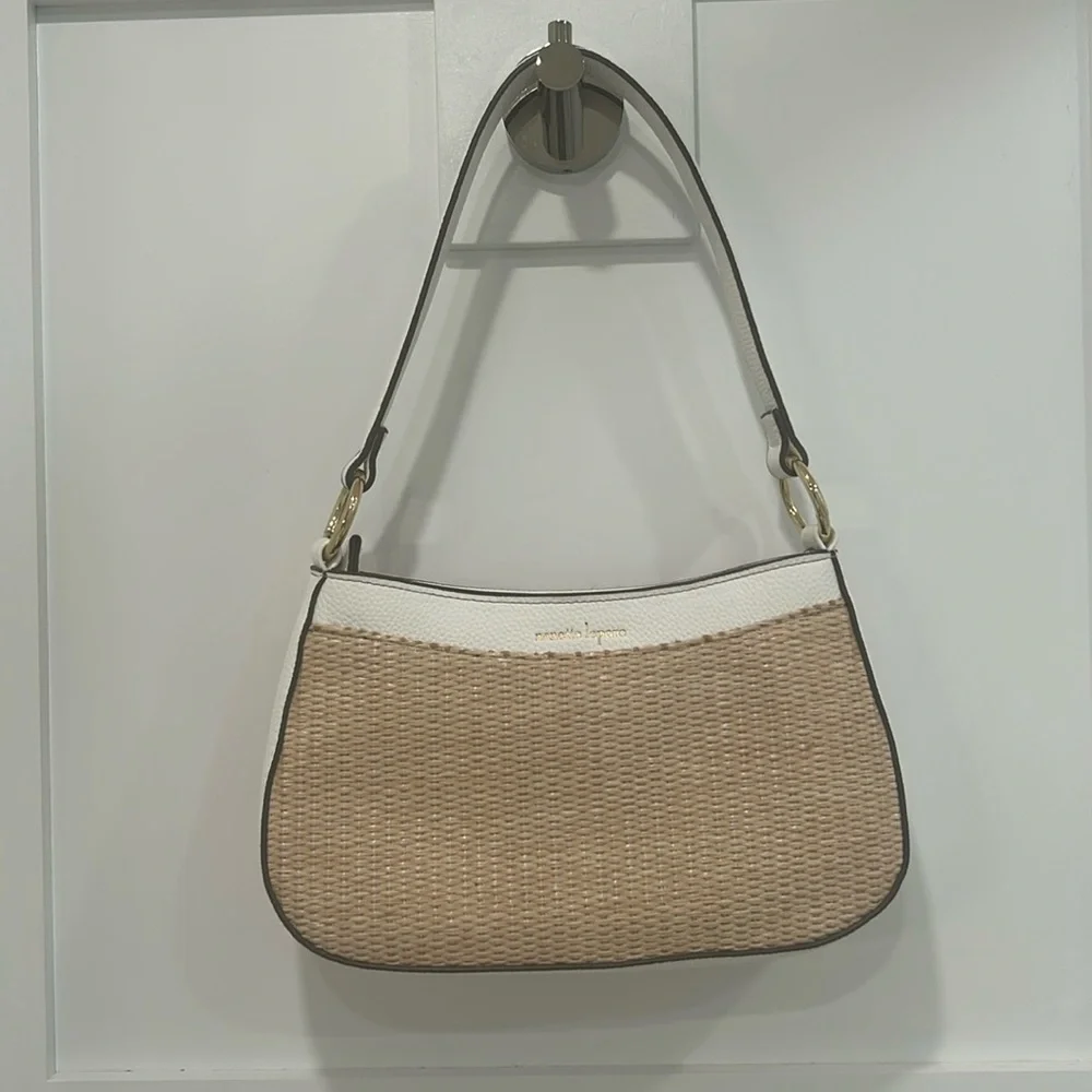 Nanette Lepore Barri Gorgeous Rattan Mini Shoulder Bag Purse Perf for Travel - Picture 4 of 6